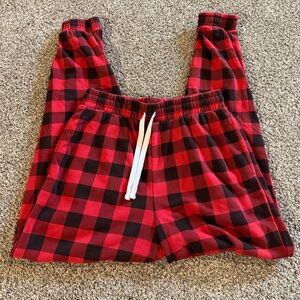 EUC MEDIUM Grayson Threads Red Black Plaid Lounge Pants WOMENS SWEATS JOGGERS